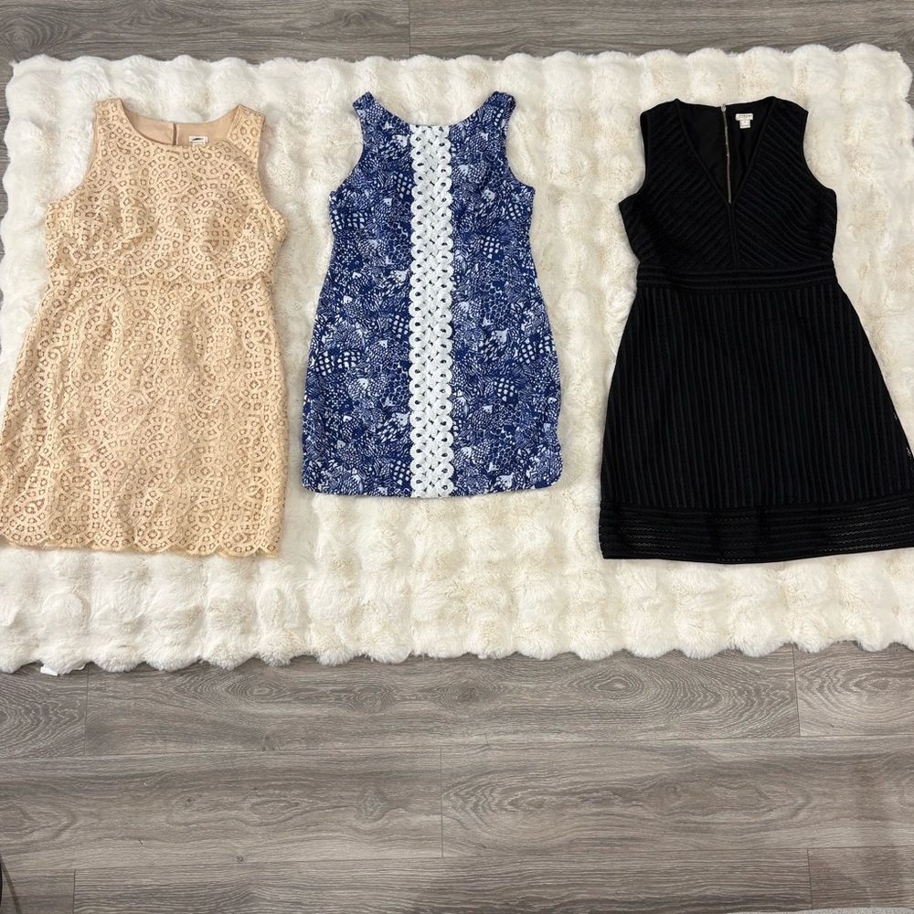 JCrew|TargetxLillypulitzer 3 sheath shift a line dresses - 10/12